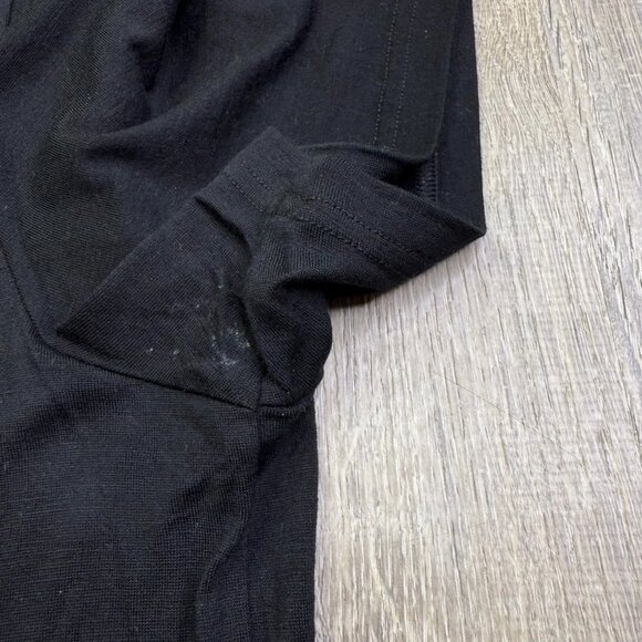 Unbound Mens Black Crew Neck Lightweight Merino Wool Casual Wear T-Shirt Sz XXL - Picture 3 of 9